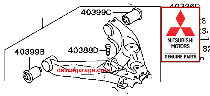 L400 Lower Control Arm With Bushes 1 Side – OEM
